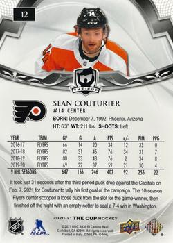 2020-21 Upper Deck The Cup #12 Sean Couturier Back