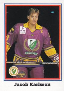 1993-94 Semic Elitserien (Swedish) Stickers #81 Jakob Karlsson Front