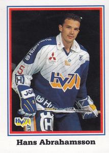 1993-94 Semic Elitserien (Swedish) Stickers #102 Hans Abrahamsson Front