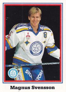 1993-94 Semic Elitserien (Swedish) Stickers #128 Magnus Svensson Front
