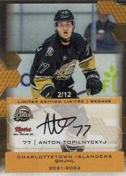 2022-23 Extreme Charlottetown Islanders (QMJHL) - Autographs Bronze #3 Anton Topilnyckyj Front