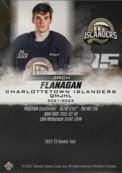 2022-23 Extreme Charlottetown Islanders (QMJHL) - Autographs Bronze #6 Jack Flanagan Back
