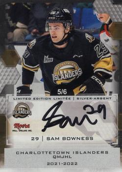 2022-23 Extreme Charlottetown Islanders (QMJHL) - Autographs Silver #21 Sam Bowness Front