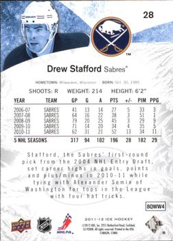 2011-12 SPx - 2011-12 Upper Deck Ice #28 Drew Stafford Back