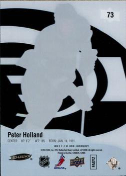 2011-12 SPx - 2011-12 Upper Deck Ice #73 Peter Holland Back