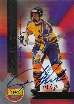 1994-95 Signature Rookies - Authentic Signatures Promos #7 Fredrik Modin Front