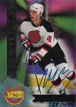 1994-95 Signature Rookies - Authentic Signatures Promos #27 Sheldon Souray Front