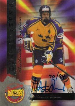 1994-95 Signature Rookies - Authentic Signatures Promos #14 Mattias Ohlund Front
