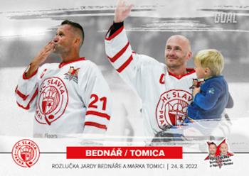2022 Goal Cards Rozlučka Jardy Bednáře a Marka Tomici #39 Jaroslav Bednar / Marek Tomica Front