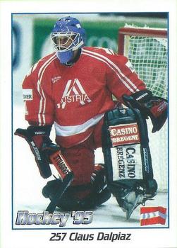 1995 Panini World Hockey Championship Stickers (Norwegian) #257 Claus Dalpiaz Front