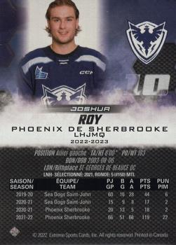 2022-23 Extreme Sherbrooke Phoenix (QMJHL) #5 Joshua Roy Back