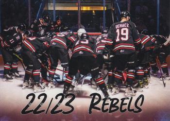 2022-23 Red Deer Rebels (WHL) #NNO Checklist Front