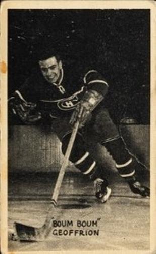 1948-52 Exhibits Canadian - White Border #NNO Boom Boom Geoffrion Front