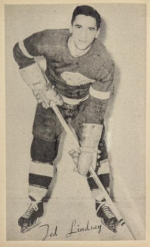 1948-52 Exhibits Canadian - White Border #NNO Ted Lindsay Front