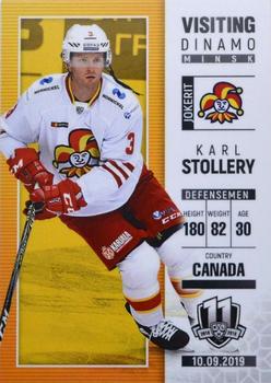 2018-19 BY Cards Visiting Dinamo Minsk #VDMm/2018-03 Karl Stollery Front