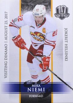 2017-18 BY Cards Visiting Dinamo Minsk #VD-016 Mika Niemi Front