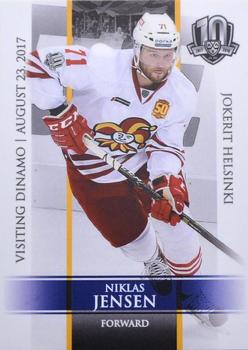2017-18 BY Cards Visiting Dinamo Minsk #VD-021 Niklas Jensen Front