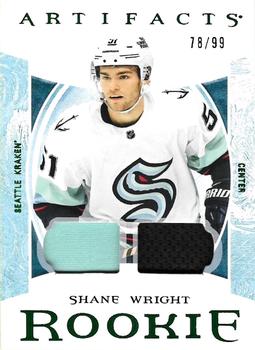 2022-23 Upper Deck Artifacts - Roman Numeral Rookies Material Emerald #II Shane Wright Front