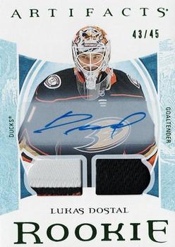 2022-23 Upper Deck Artifacts - Auto Material Emerald #174 Lukas Dostal Front