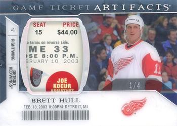 2022-23 Upper Deck Artifacts - Game Ticket Artifacts #GTA-BH Brett Hull Front