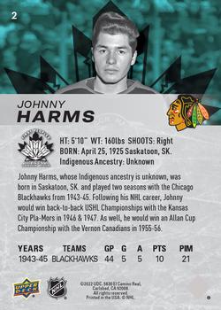 2023 Upper Deck First Peoples Rookie Cards #2 Johnny Harms Back