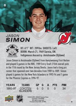 2023 Upper Deck First Peoples Rookie Cards #8 Jason Simon Back