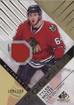 2016-17 SP Game Used - Gold Material Authentic Rookies Achievement #161 Tyler Motte Front