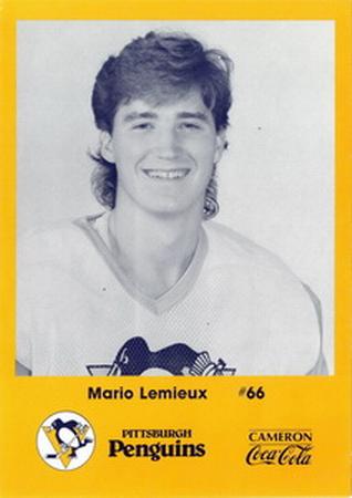 1986-87 Cameron Coca-Cola Pittsburgh Penguins #NNO Mario Lemieux Front