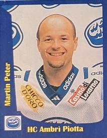 1998-99 Swiss Power Play Stickers #5 Peter Martin Front