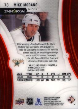 2021-22 Upper Deck Synergy - Red #73 Mike Modano Back