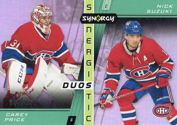 2021-22 Upper Deck Synergy - Synergistic Duos Stars #SD-8 Carey Price / Nick Suzuki Front
