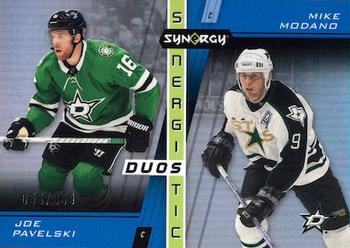 2021-22 Upper Deck Synergy - Synergistic Duos Stars and Legends #SD-9 Joe Pavelski / Mike Modano Front