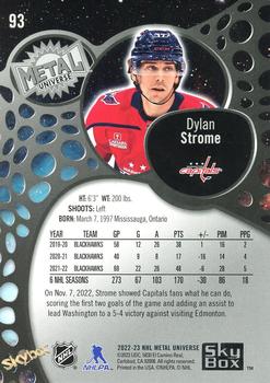 2022-23 SkyBox Metal Universe #93 Dylan Strome Back