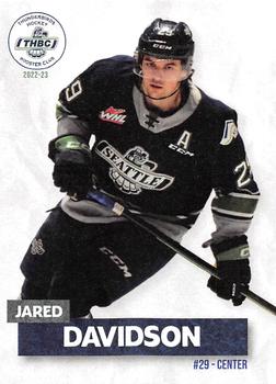 2022-23 Seattle Thunderbirds (WHL) Booster Club #NNO Jared Davidson Front