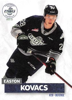 2022-23 Seattle Thunderbirds (WHL) Booster Club #NNO Easton Kovacs Front