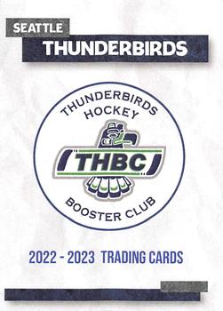 2022-23 Seattle Thunderbirds (WHL) Booster Club #NNO Checklist Front