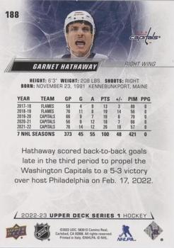 2022-23 Upper Deck - Silver Foil #188 Garnet Hathaway Back