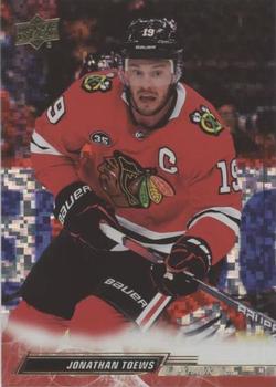 2022-23 Upper Deck - Speckled Rainbow Foil #43 Jonathan Toews Front