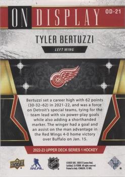 2022-23 Upper Deck - On Display #OD-21 Tyler Bertuzzi Back