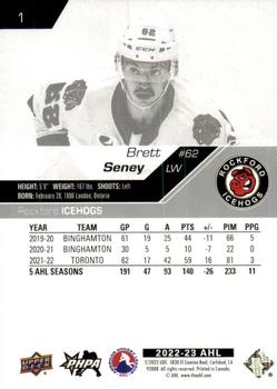 2022-23 Upper Deck AHL #1 Brett Seney Back