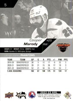 2022-23 Upper Deck AHL #5 Cooper Marody Back