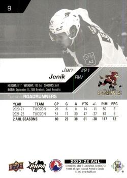 2022-23 Upper Deck AHL #9 Jan Jenik Back