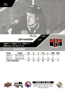 2022-23 Upper Deck AHL #35 Roby Jarventie Back