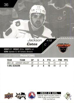 2022-23 Upper Deck AHL #36 Jackson Cates Back