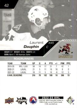 2022-23 Upper Deck AHL #42 Laurent Dauphin Back