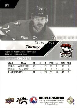 2022-23 Upper Deck AHL #61 Chris Tierney Back