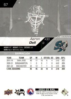 2022-23 Upper Deck AHL #67 Aaron Dell Back