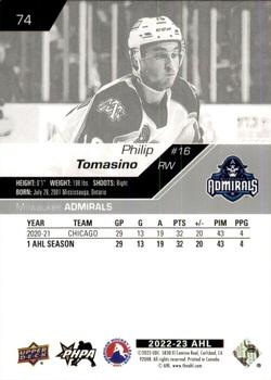 2022-23 Upper Deck AHL #74 Philip Tomasino Back