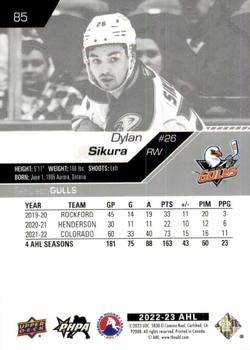 2022-23 Upper Deck AHL #85 Dylan Sikura Back