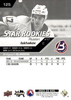 2022-23 Upper Deck AHL #125 Ruslan Iskhakov Back